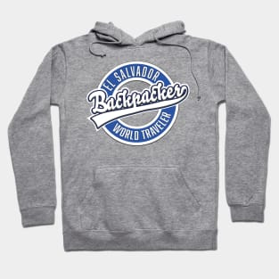 El Salvador backpacker world traveler logo Hoodie